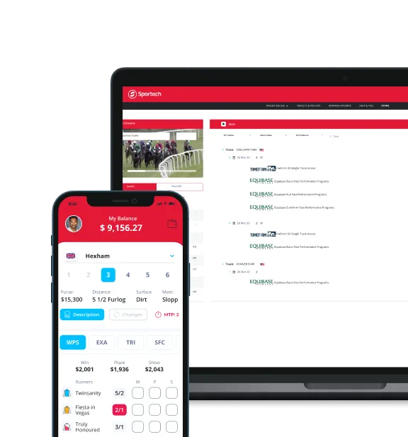 sportech online betting platform card